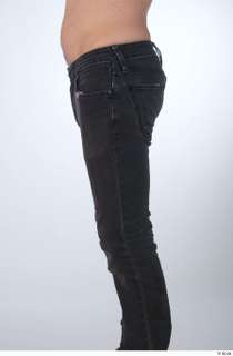 Nigel black jeans casual dressed thigh 0003.jpg